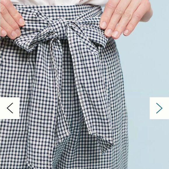 Free People Gingham West Side Tie Pants - Picture 3 of 6